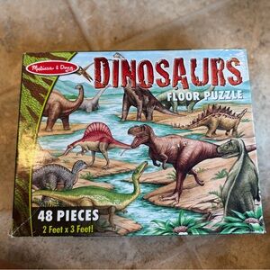 Melissa & Doug Dinosaur Floor Puzzle - 48 Pieces, Green and Brown